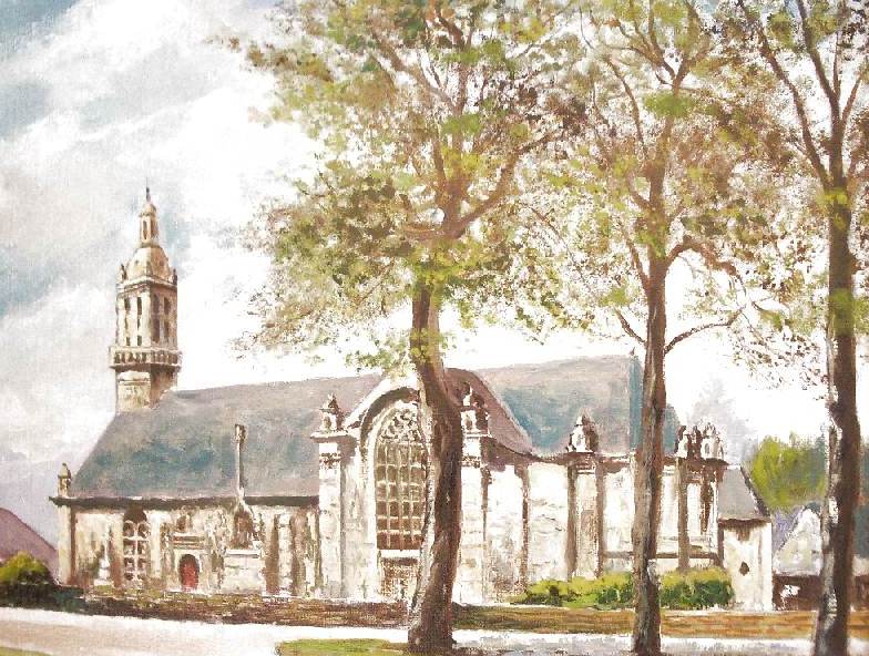 Chapelle N.D. de Kergoat peinte par Gilles Vrignault 