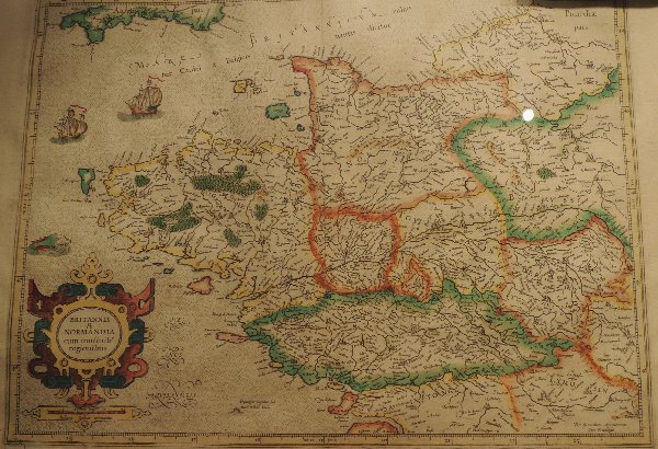 Carte Mercator de l'Ouest de la Frane